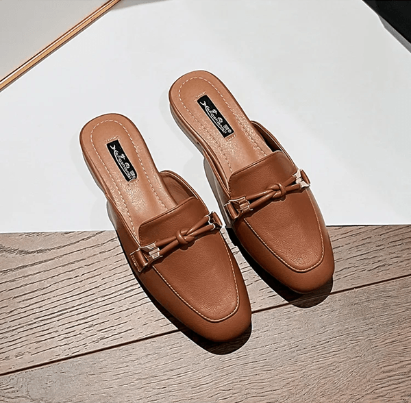 Elegant Comfort Womens Flat Slide Mules 1