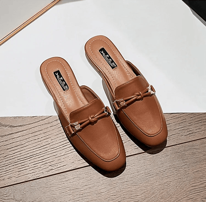 Elegant Comfort Womens Flat Slide Mules 1