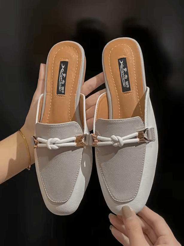 Elegant Comfort Womens Flat Slide Mules 5