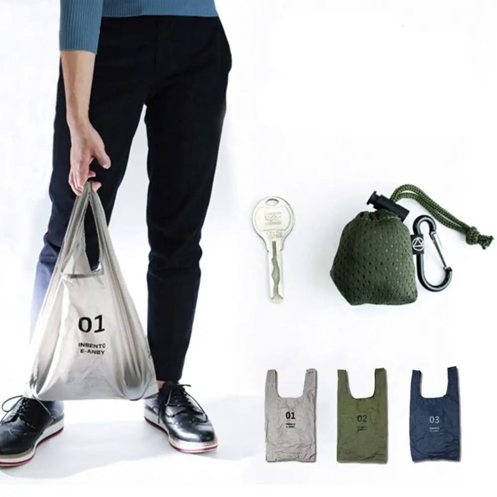 Ultra Light Nylon Folding Reusable Tote Bag Eco Waterproof Storage Handbag 2
