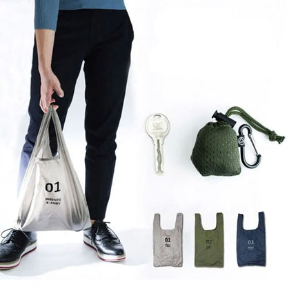 Ultra Light Nylon Folding Reusable Tote Bag Eco Waterproof Storage Handbag 2