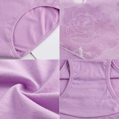 Womens Plus Size High Waist Cotton Panties 3 Pack M To 5XL 5
