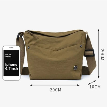 Ladies Fashion Nylon Messenger Bag Spacious Lightweight Daily Use 5