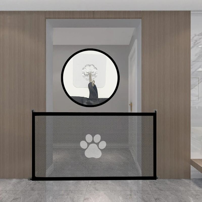 Portable Folding Mesh Pet Barrier For Dogs And Cats Breathable Safety Gate 1