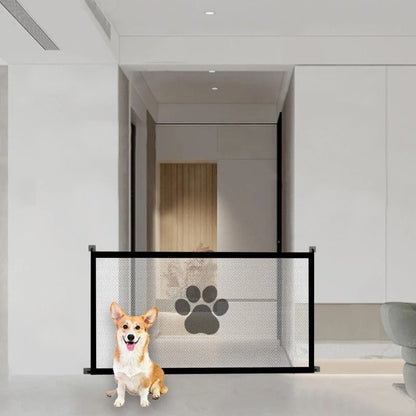 Portable Folding Mesh Pet Barrier For Dogs And Cats Breathable Safety Gate 2