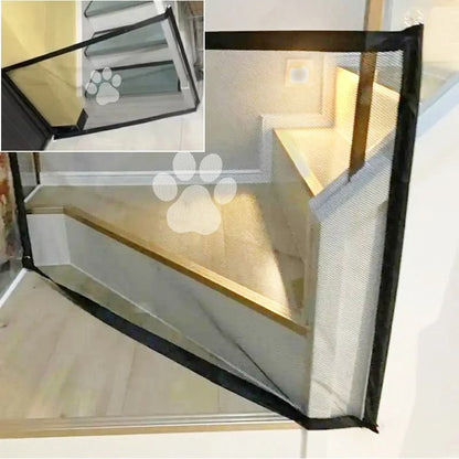 Portable Folding Mesh Pet Barrier For Dogs And Cats Breathable Safety Gate 3