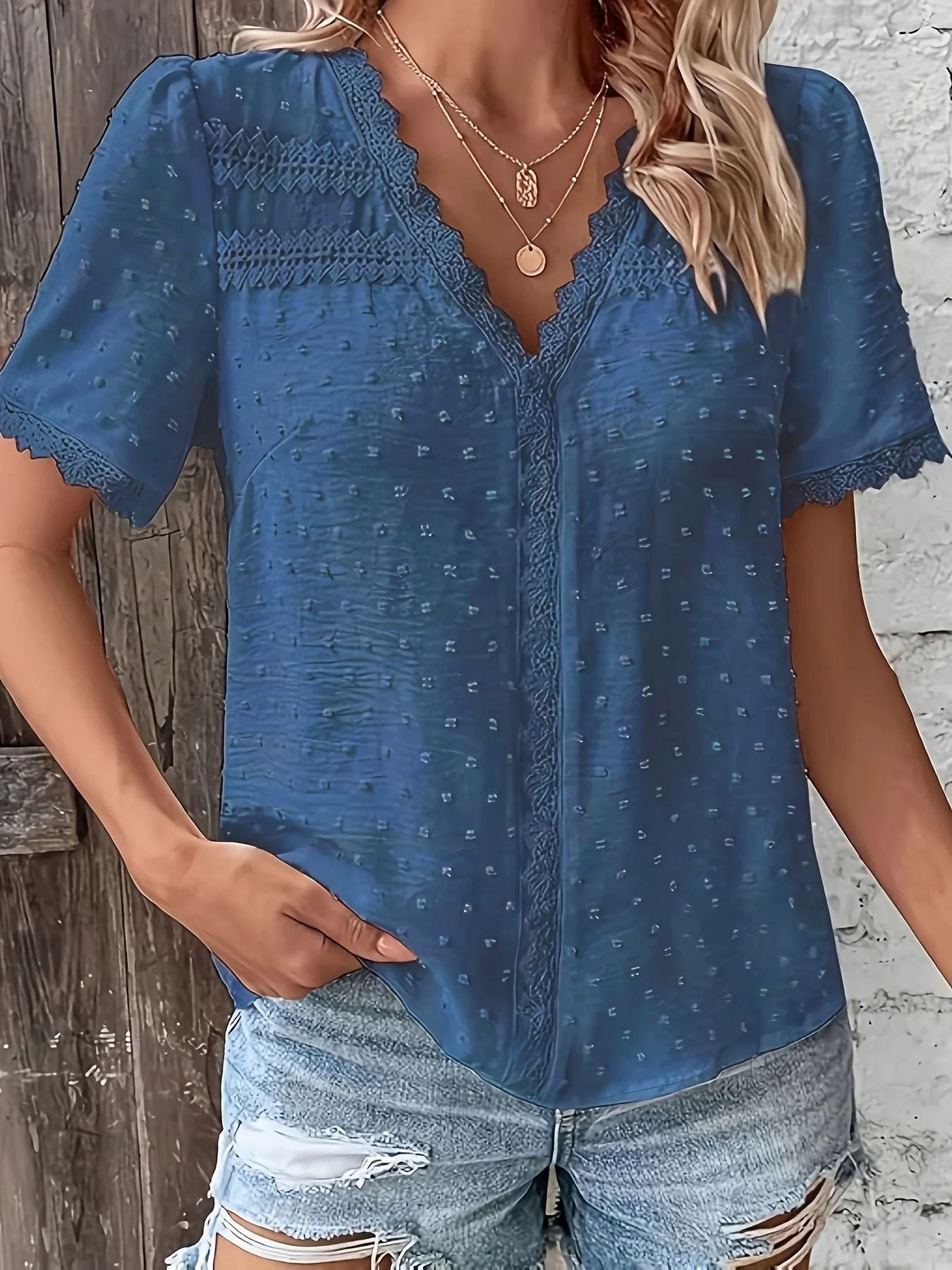 Women Plus Size Casual Long Sleeve Shirt Lightweight Loose Fit Top 8