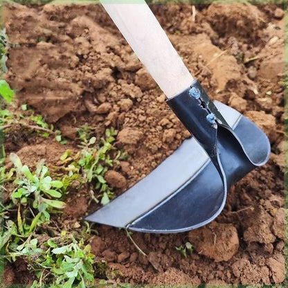 Heavy-Duty Weeding Hoe & Gardening Rake – Multi-Purpose Soil Loosening and Tilling Tool
