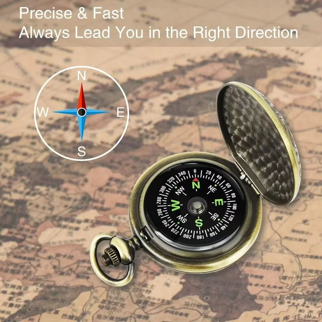 TrailGuide Military Navigation Compass  Lightweight Map Reading Tool For Hiking Camping  Orienteeri 4