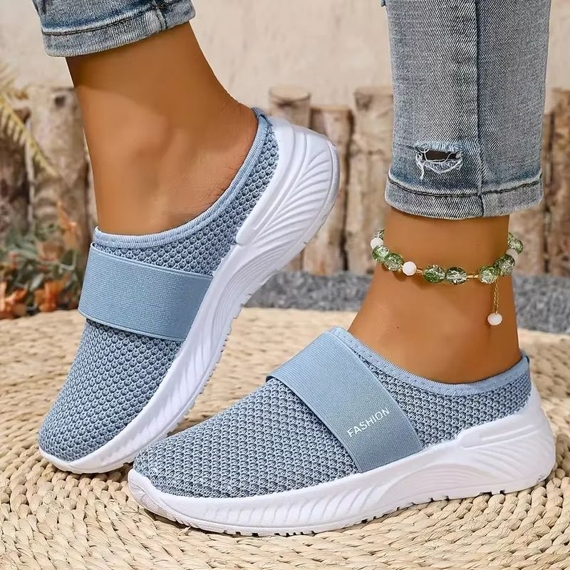 BreezeStep Womens Breathable Mesh SlipOn Flats  Comfortable Casual Walking Shoes 1