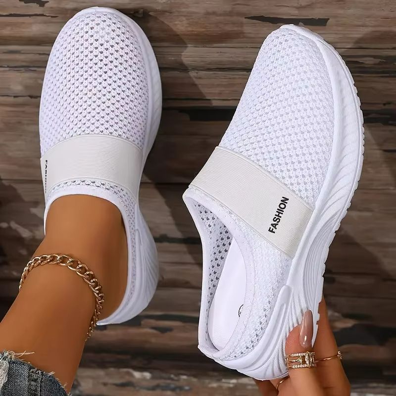 BreezeStep Womens Breathable Mesh SlipOn Flats  Comfortable Casual Walking Shoes 12
