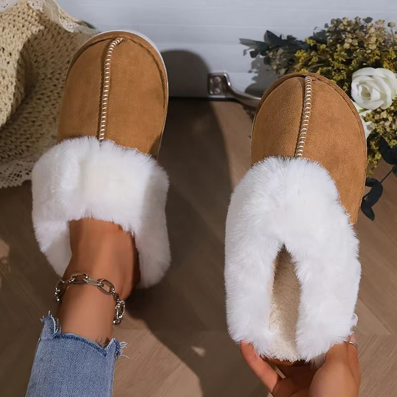 CozyStep Winter Warm Faux Suede Fluffy Slippers  Womens NonSlip Indoor Home Shoes 2