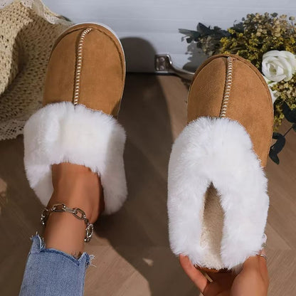 CozyStep Winter Warm Faux Suede Fluffy Slippers  Womens NonSlip Indoor Home Shoes 2