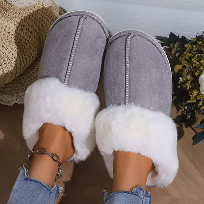 CozyStep Winter Warm Faux Suede Fluffy Slippers  Womens NonSlip Indoor Home Shoes 8