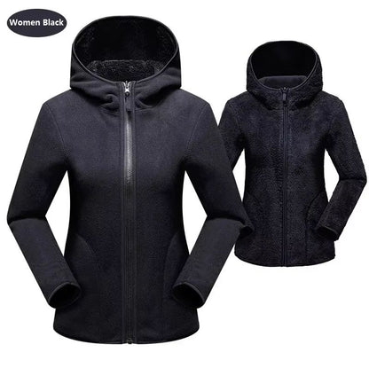 CozySwitch Unisex Reversible Hoodie  Winter Fleece Pullover  Coral Fleece Hooded Jacket 5