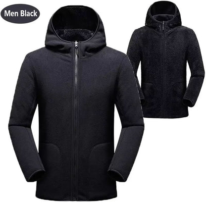 CozySwitch Unisex Reversible Hoodie  Winter Fleece Pullover  Coral Fleece Hooded Jacket 9