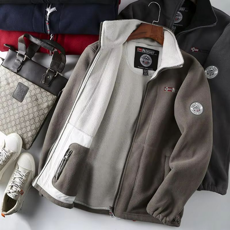 FGKKS Mens Wool Jacket  Thick Winter Casual Coat With Warm Fashion Design 5