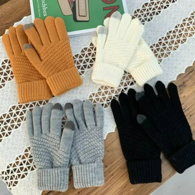 CozyTouch Winter Touch Screen Gloves  Unisex Warm Knit FullFinger Mittens 1