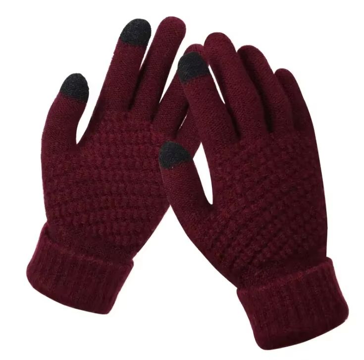 CozyTouch Winter Touch Screen Gloves  Unisex Warm Knit FullFinger Mittens 14