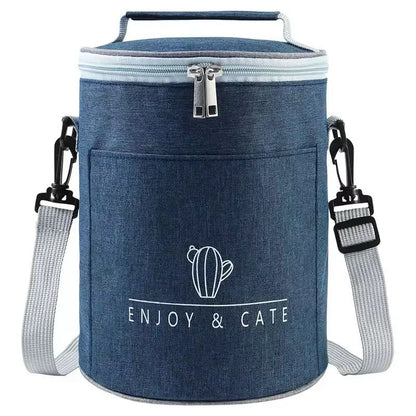 RoundPro Insulated Lunch Bag – Waterproof Thermal Food Storage for Office & Travel