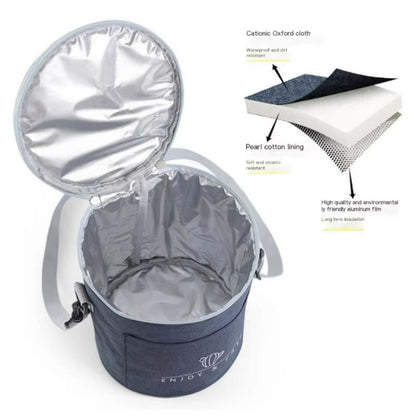RoundPro Insulated Lunch Bag  Waterproof Thermal Food Storage For Office  Travel 2