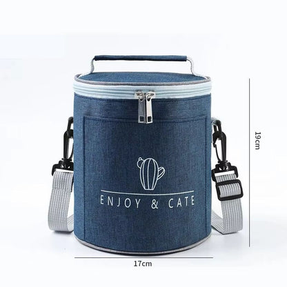 RoundPro Insulated Lunch Bag  Waterproof Thermal Food Storage For Office  Travel 3