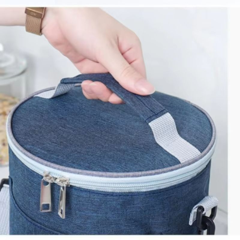 RoundPro Insulated Lunch Bag  Waterproof Thermal Food Storage For Office  Travel 5