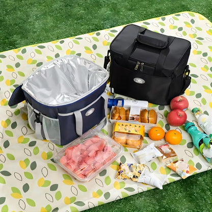 FrescoMax Large Capacity Picnic Bag  Aluminum Foil Insulated Lunch Box  Portable Cooler 5