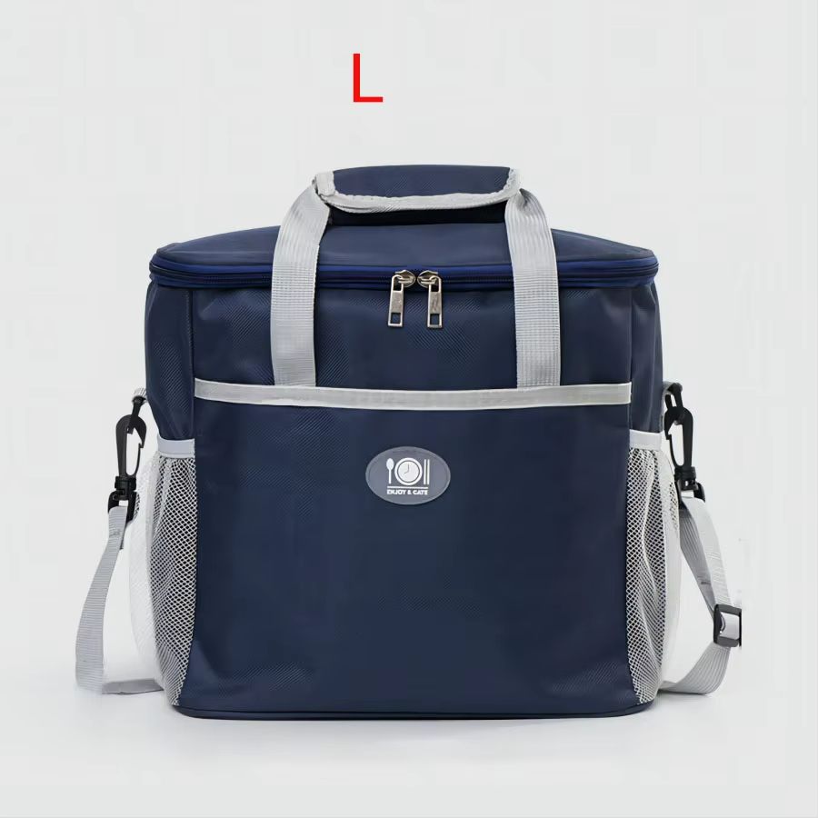FrescoMax Large Capacity Picnic Bag  Aluminum Foil Insulated Lunch Box  Portable Cooler 8