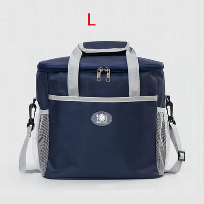 FrescoMax Large Capacity Picnic Bag  Aluminum Foil Insulated Lunch Box  Portable Cooler 8