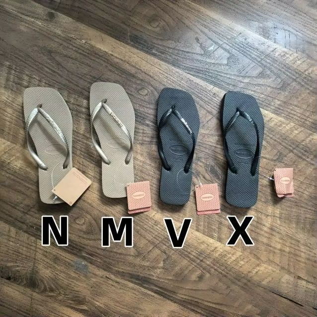 Coastal Luxe Womens Square Toe Sandals  Rubber Outdoor Beach Flip Flops  Casual Slippers 5