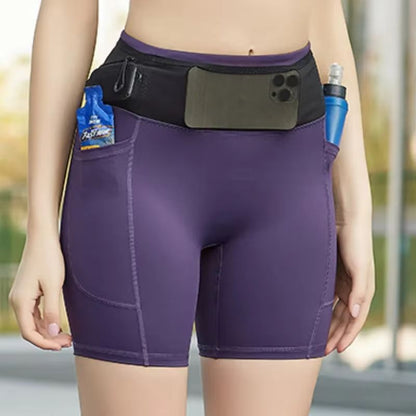 AeroFlex Women's Running Compression Shorts – Quick Dry Sports Leggings with Pockets
