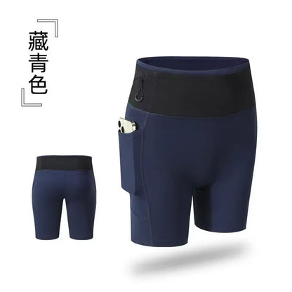 AeroFlex Womens Running Compression Shorts  Quick Dry Sports Leggings With Pockets 9
