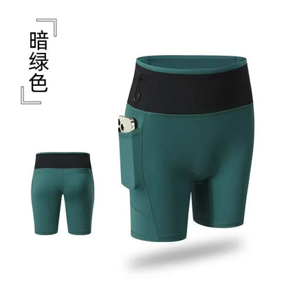 AeroFlex Womens Running Compression Shorts  Quick Dry Sports Leggings With Pockets 6