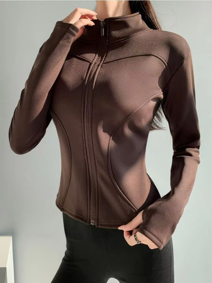 Womens Slim Fit FullZip Fleece Jacket  Warm Stylish  Versatile For Winter 5
