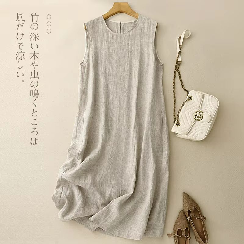 LinenEase Japanese-Inspired Cotton-Linen Sundress