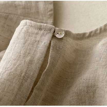 LinenEase JapaneseInspired CottonLinen Sundress 5