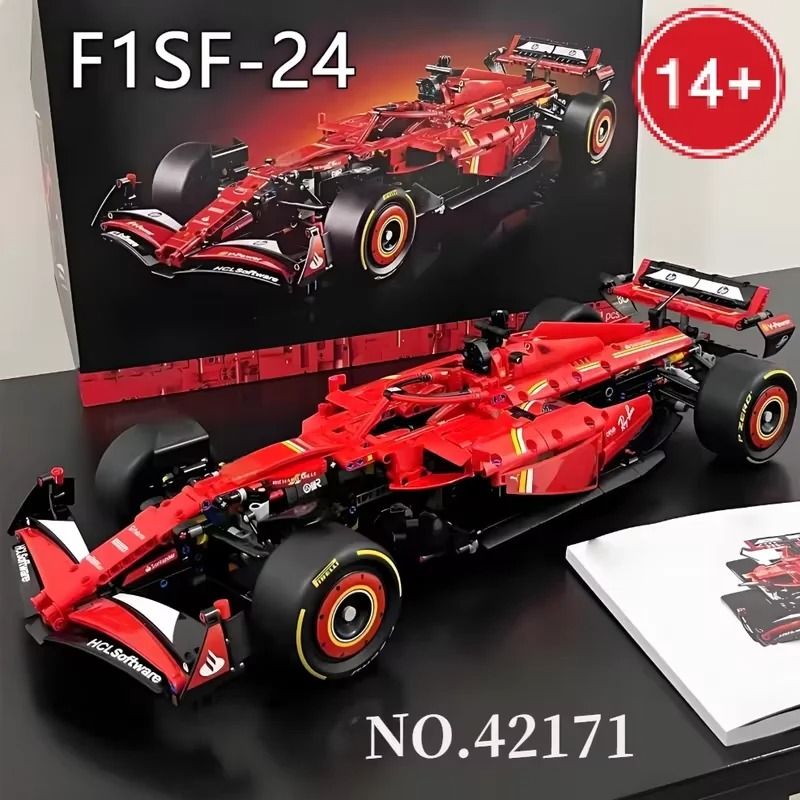 Technology SF24 Racing Car Building Blocks 1361 to 1642 Pieces Mechanical Group Model Kit for Adults
