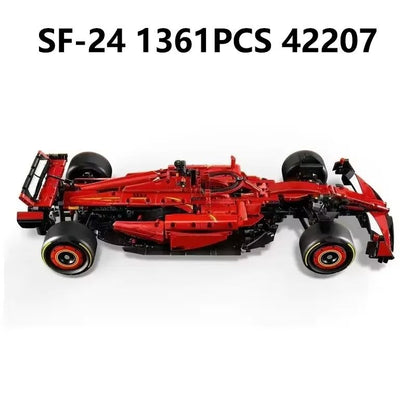 Technology SF24 Racing Car Building Blocks 1361 To 1642 Pieces Mechanical Group Model Kit For Adult 8
