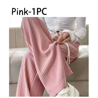 CloudEase High Waist Draped Wide Leg Pants 5