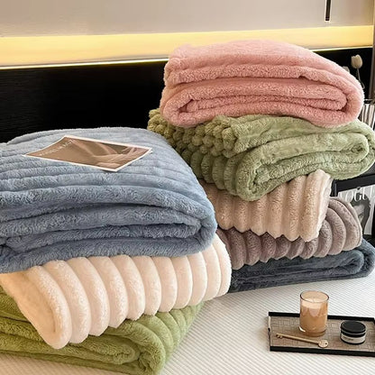 CozyStripes Thickened Multifunctional Throw Blanket 4