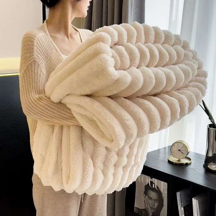 CozyStripes Thickened Multifunctional Throw Blanket 6