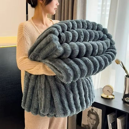 CozyStripes Thickened Multifunctional Throw Blanket 13