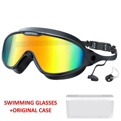 Large Frame Adult Swim Goggles With AntiFog Coated Lens And UV Protection 10