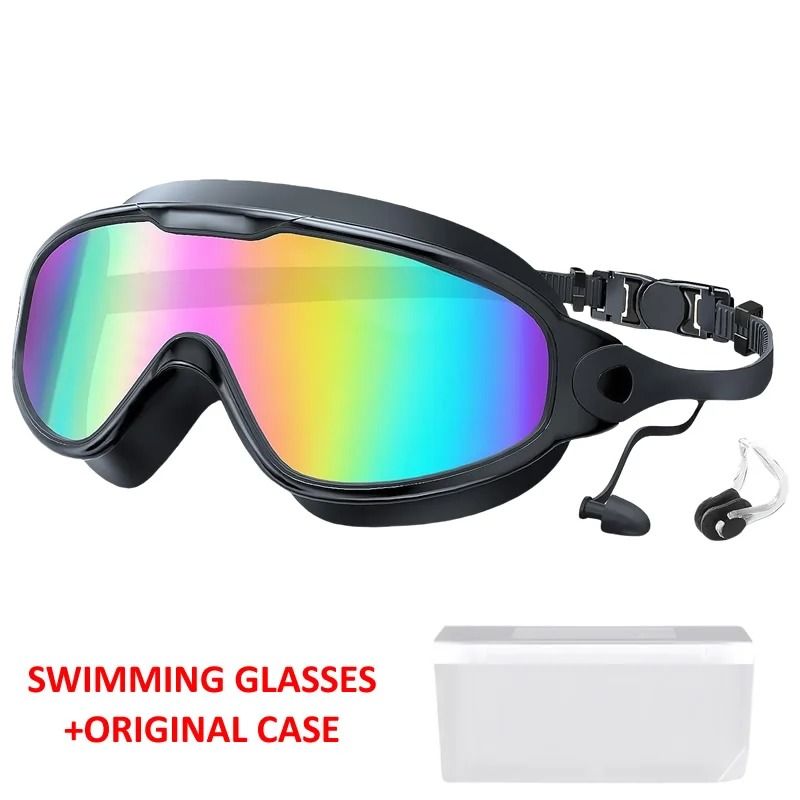 Large Frame Adult Swim Goggles With AntiFog Coated Lens And UV Protection 11
