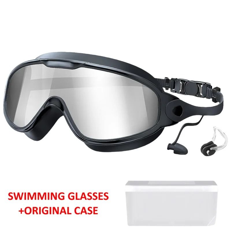Large Frame Adult Swim Goggles With AntiFog Coated Lens And UV Protection 8