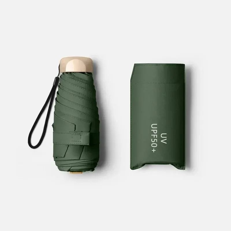 Mini Sun Umbrella Pocket Parasol With UV Protection And Folding Design 13