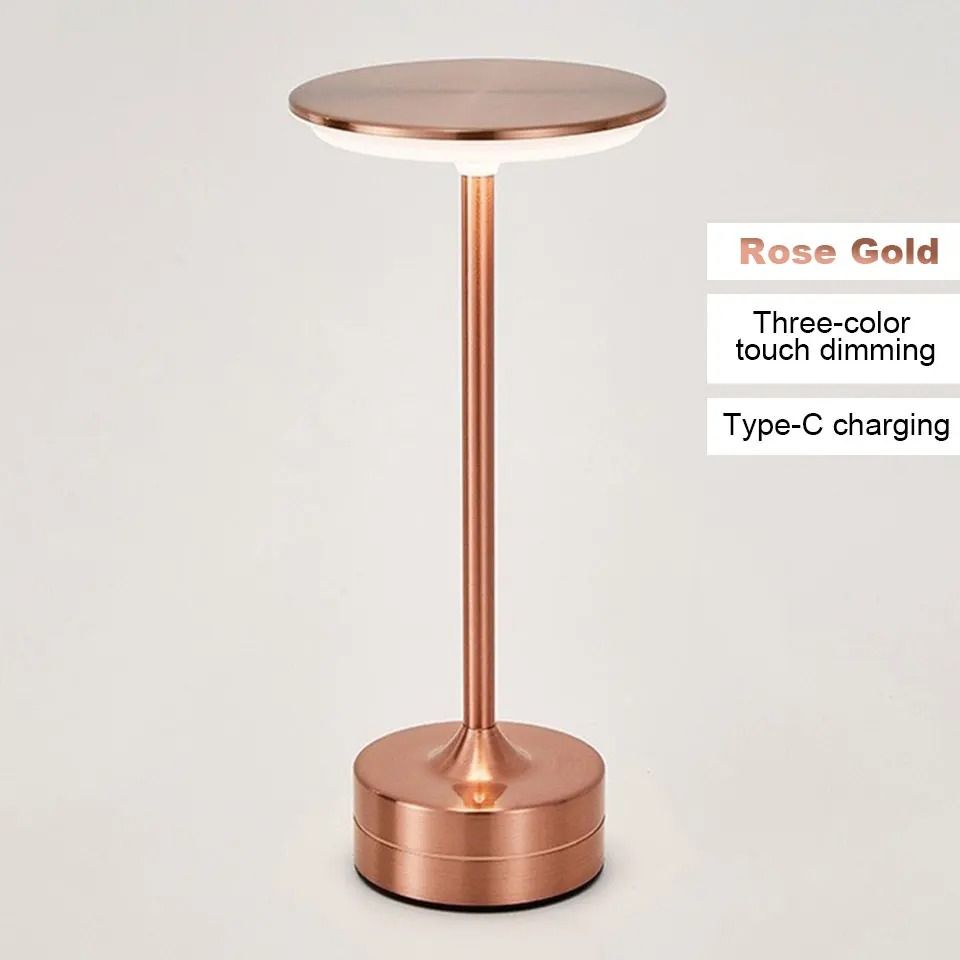 LED Table Lamp With Touch Sensor And USB Rechargeable Design For Bedroom Restaurant And Hotel Use 9