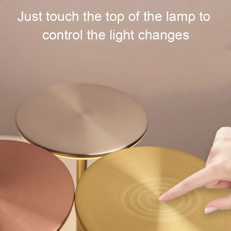 LED Table Lamp With Touch Sensor And USB Rechargeable Design For Bedroom Restaurant And Hotel Use 3