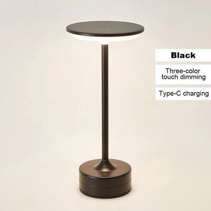 LED Table Lamp With Touch Sensor And USB Rechargeable Design For Bedroom Restaurant And Hotel Use 7